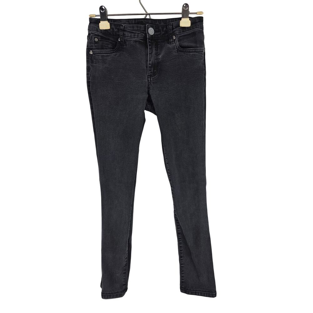 Kut From The Kloth Katy Boyfriend‎ Jeans 2 Womens Black Mid Rise Skinny Leg